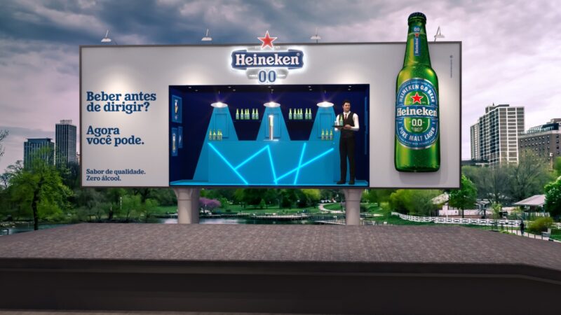 Heineken leva outdoor em formato de bar as ruas do RJ