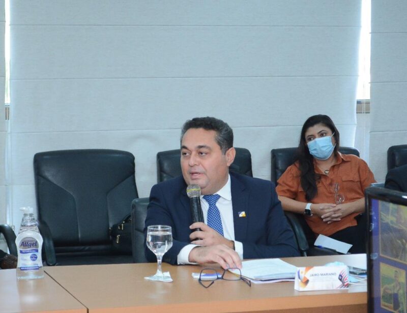 Jairo Mariano, durante reunião com as equipes do Tocantins e Maranhão – Foto:  Flávio Cavalera 