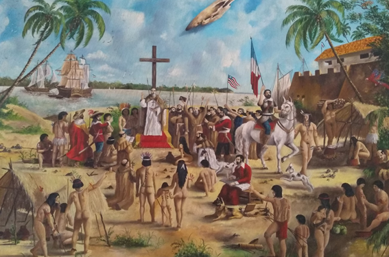 Quadro: A Fundação de São Luís, autor: Julius César Oliveira, 2003 – Foto: Reprodução