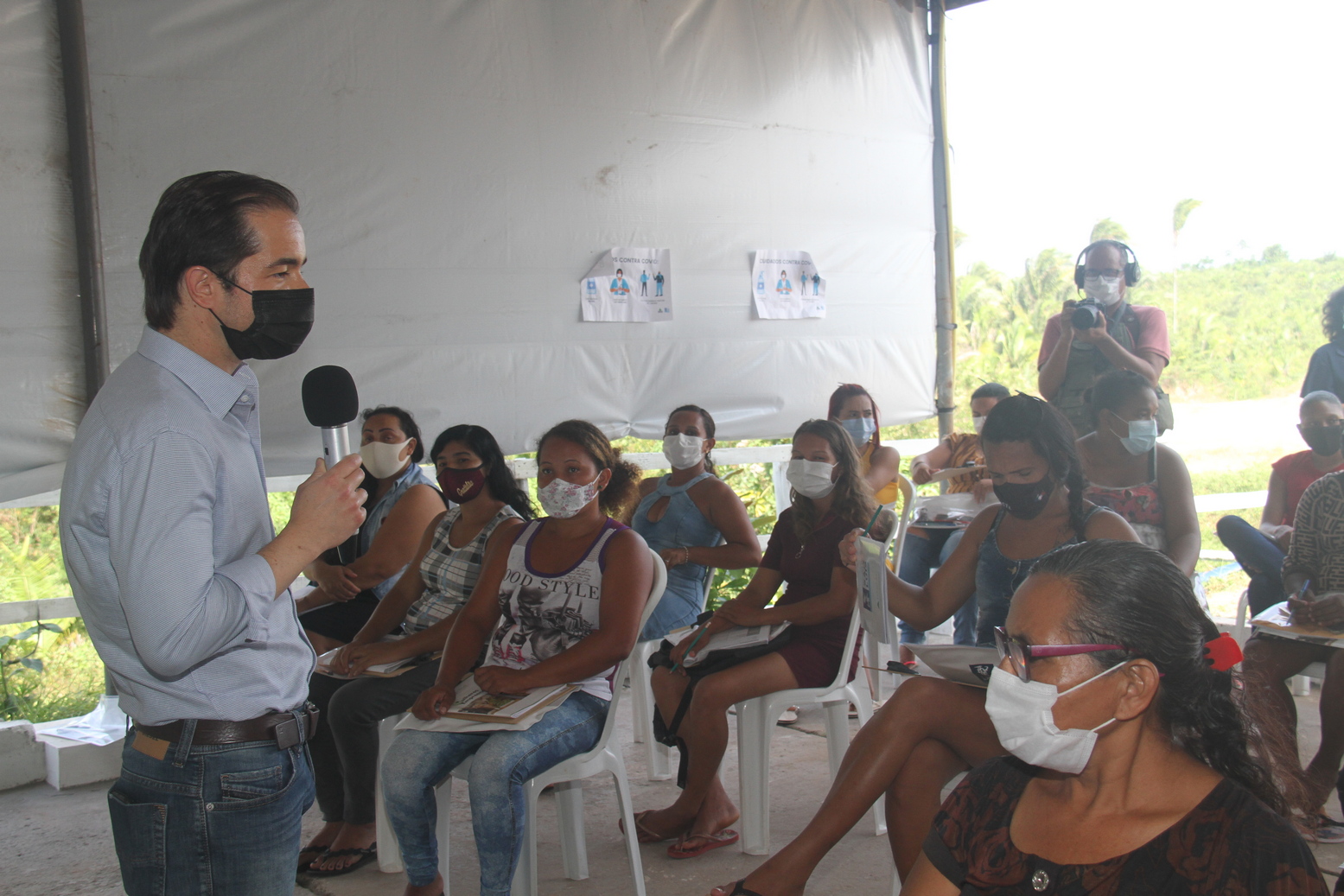 O Pres. do Porto São Luís Helder Dantas parabenizou as alunas e lembrou a elas que “Conhecimento é poder. Acredito muito na força do empreendedorismo e o Porto tem muita alegria em ver que vocês aproveitaram muito bem essa oportunidade”, disse ele desejando sucesso às formandas – Foto: Divulgação