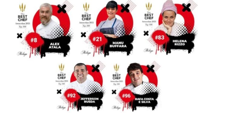 Chefes de cozinha QUE figuram entre os 100 melhores do mundo - Foto: Divulgação