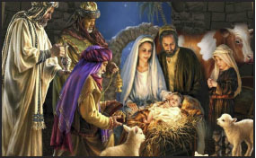 O presépio representa uma importante decoração natalina. Ele mostra o cenário do nascimento de Jesus, ou seja, uma manjedoura, os animais, os reis Magos e os pais do menino Deus – Foto: Reprodução