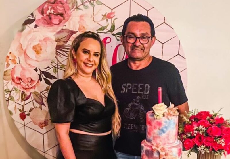Ilka com o empresário Francisco Silva proprietário do Acácia Gastrobar – Foto: Divulgação