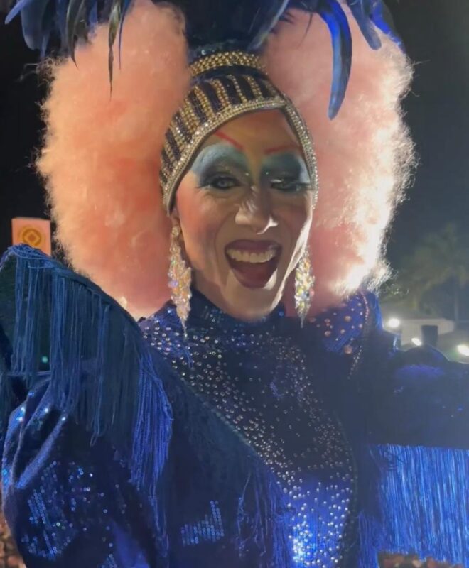A drag e performer Adriane Bom Bom que já é presença cativa do Bittencá & Acolá – Foto: Divulgação