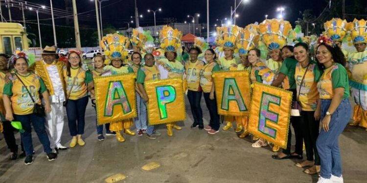 Depois de brilhar na Passarela do Samba, o Bloco vai encerrar a temporada de 2023 nesse sábado, no baile voltado para alunos da entidade e pessoas com deficiência assistidas pela instituição – Foto: Divulgação