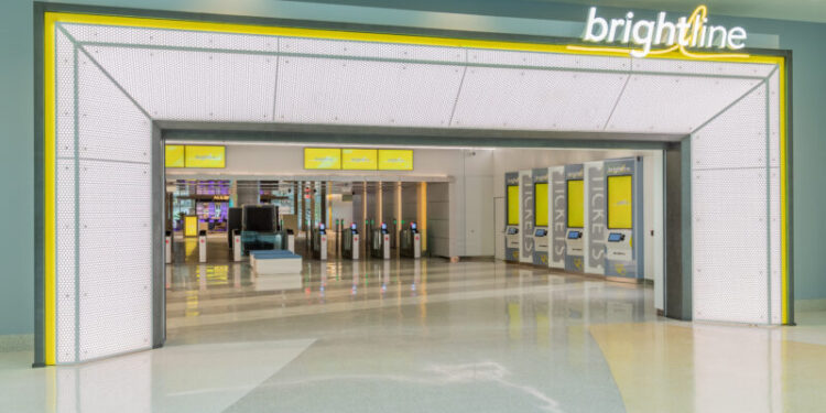 A Estação Brightline Orlando foi projetada pela Bigtime Design Studios, uma empresa de arquitetura com sede em Miami – Foto: Divulgação