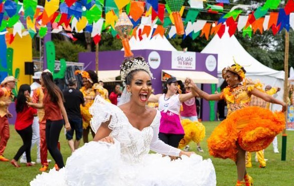 No Parque Villa Lobos, uma cidade cenográfica exaltou a cultura baiana - Foto: Divulgação