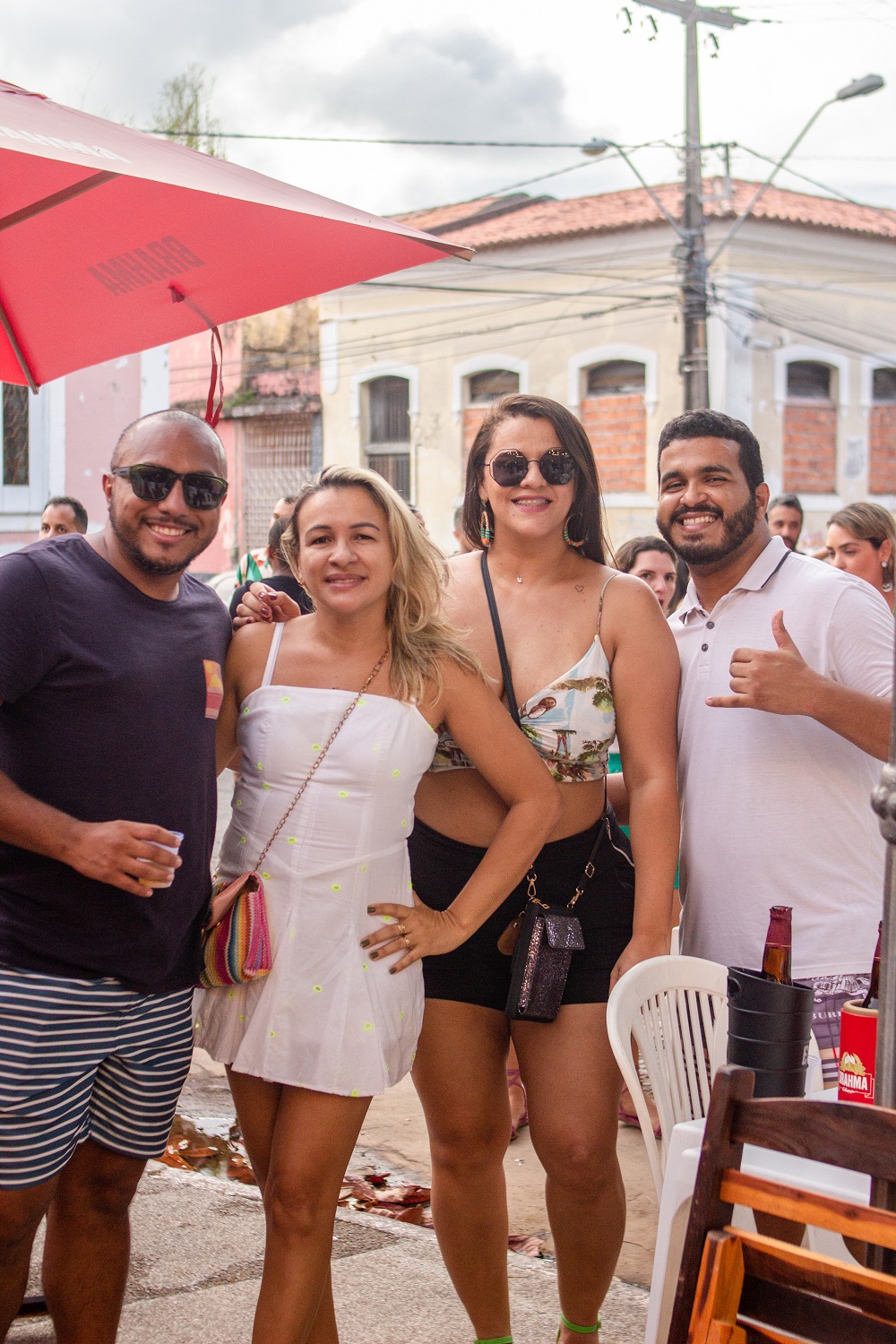 A nata do samba reunida no Centro Histórico da Ilha - Foto: Kalleb Braga Pinto