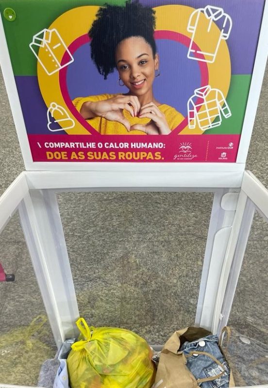 O Aeroporto de São Luís é ponto de coleta de roupas, para a “Campanha da Gentileza – Doe Roupas”- Foto: Divulgação
