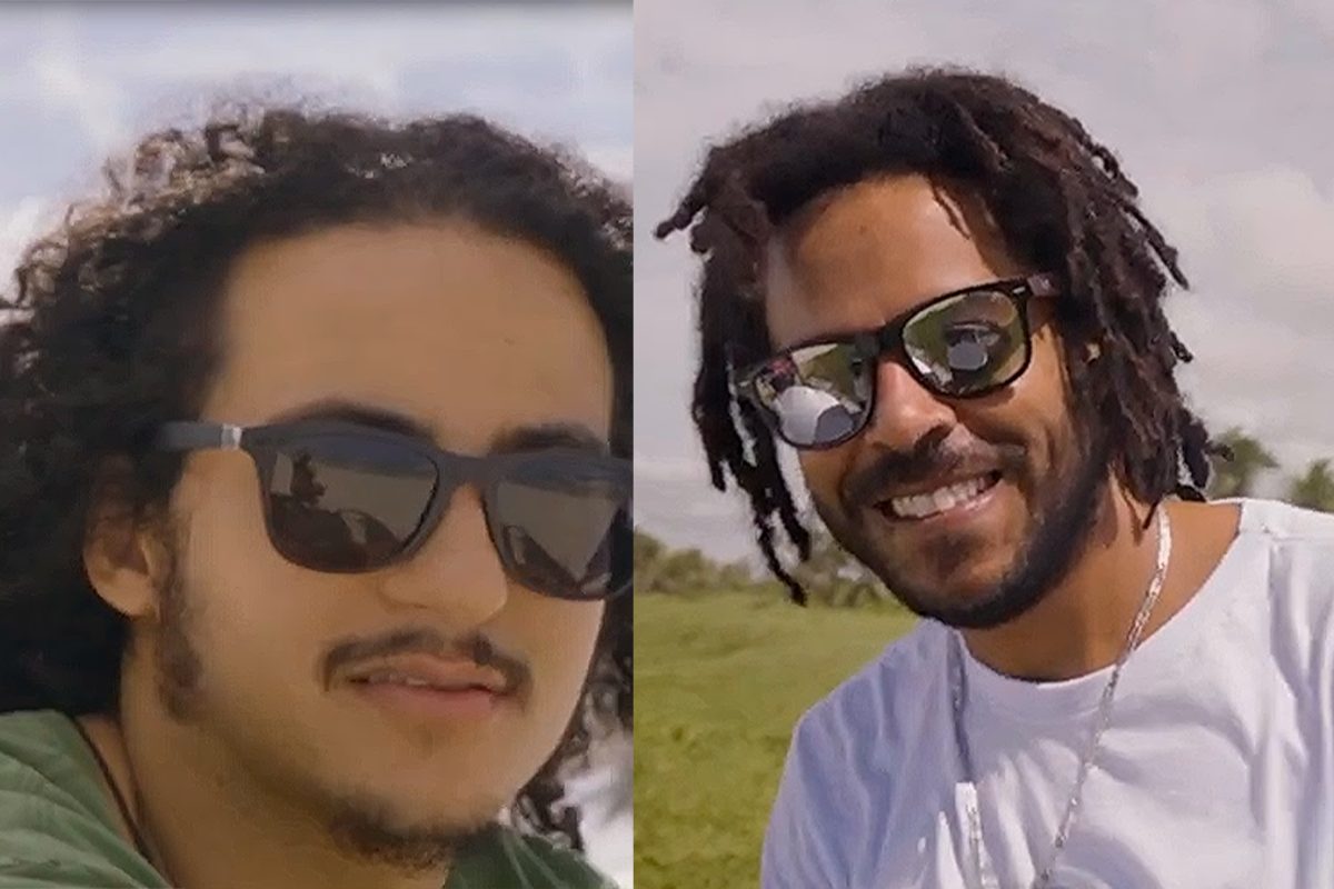 Pedro Beydon ao lado de Luizinho, da banda alagoana Vibrações - Foto: Divulgação 