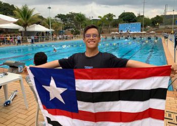O nadador maranhense Davi Hermes se destacando na competição - Foto: Divulgação