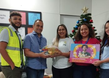 No total, foram 178 itens alimentícios arrecadados no Aeroporto Internacional de São Luís por meio da Campanha da Gentileza - Foto: Divulgação