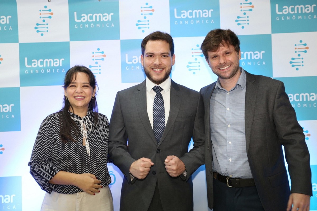 Os sócios do Lacmar Genômica Edla Avila, Vinícius Brasi e Felipe Marques - Foto: Divulgação