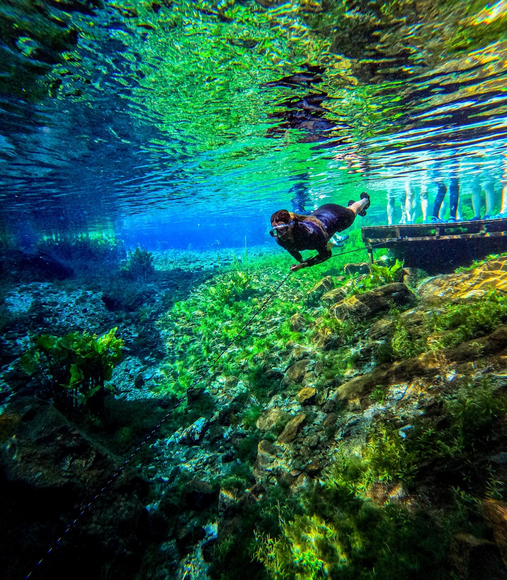 Visita técnica a Tour Nascente Azul, uma das incríveis atração de Bonito, no Mato Grosso do Sul - Foto: Divulgação