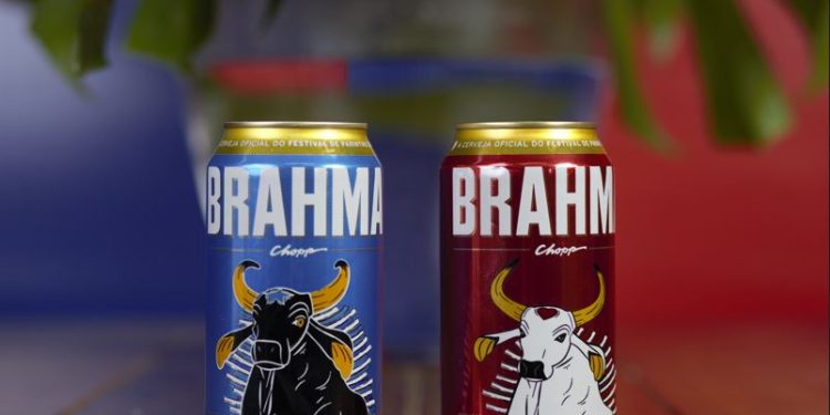 As latinhas da Brahma contém o símbolo máximo da festa de Parintins - Foto: Divulgação