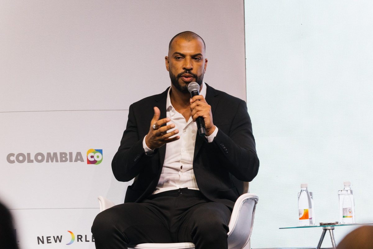 Wellington Melo, Diretor Geral do Hotel Unique, durante sua participação em painel - Foto: Divulgação