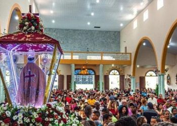Imagem do santo dos vaqueiros na Igreja de São Sebastião, em Vargem Grande - Foto: Divulgação