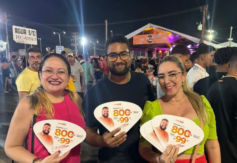 Os pacotes promocionais da Maxx foram divulgados em ações da operadora, nos shows alusivos ao aniversário de 412 anos de São Luís – Foto: Divulgação