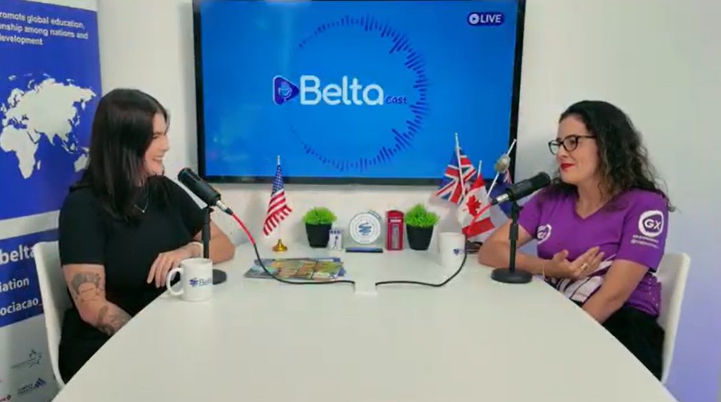 BeltaCast explora “Au Pair, uma experiência transformadora entre família e cultura”. Na foto, Desiree Chantre, apresentadora do BeltaCast, e Andresa Godoy, diretora de uma das agências com Selo Belta - Foto: Divulgação