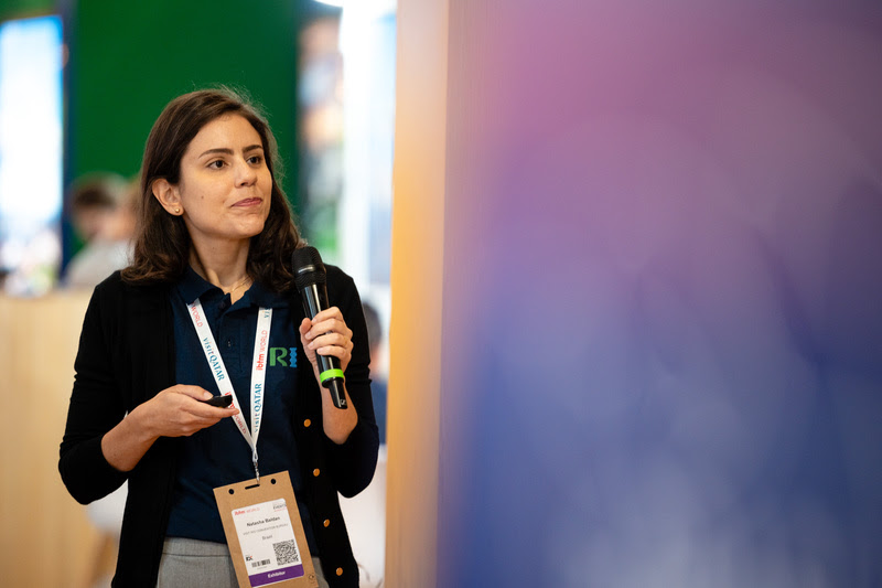 Natasha Baldan, especialista em MICE – Congressos e Eventos do Visit Rio, que representou a fundação no evento - Foto: Daniel Sanz