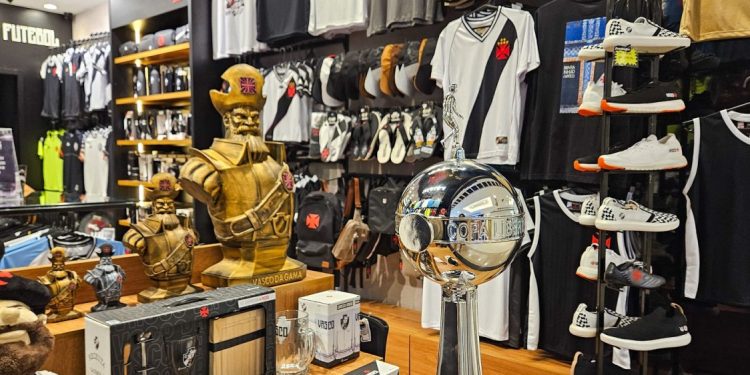 Loja no Shopping da Ilha foi a primeira loja oficial do Vasco no Nordeste; nova unidade no Tropical Shopping é a segunda no Maranhão – Foto: Divulgação