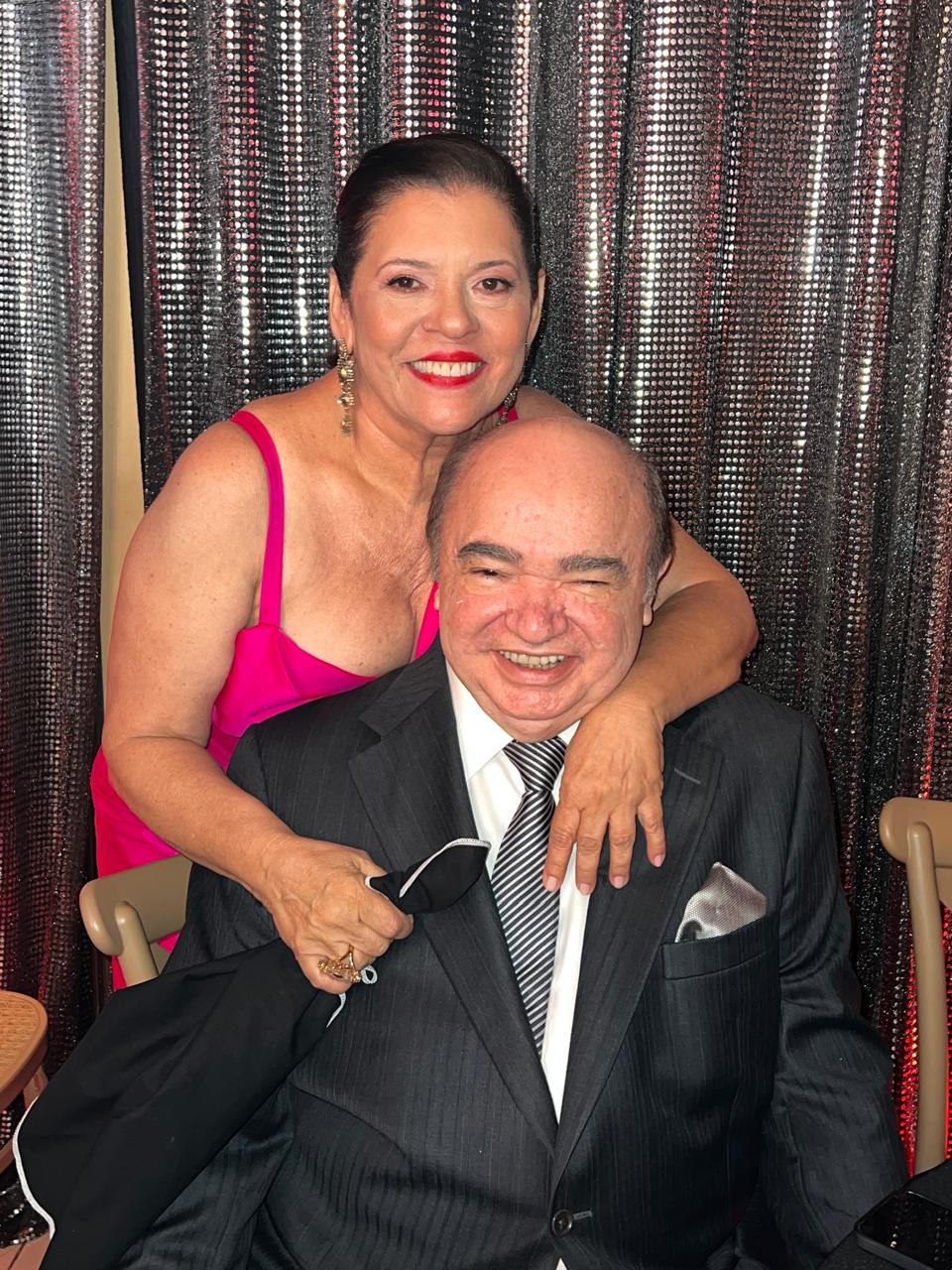 Teresa Martins e o colunista PH – Foto: Divulgação