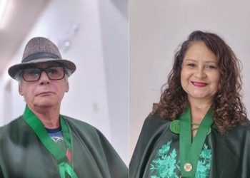 Com duas trovas, a jornalista e trovadora Franci Monteles conquistou o 2º e o 5º lugar na categoria Novo Trovador com o tema: Violeta. Já Zequinha Trovador ganhou Menção Especial com o 13º lugar, também na categoria Novo Trovador – Foto: Divulgação