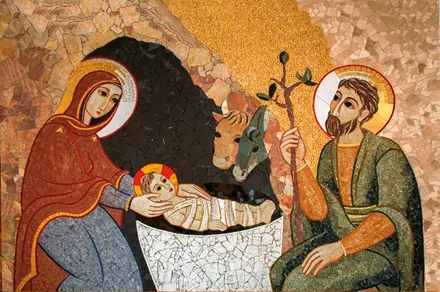 Representação do nascimento de Cristo – Foto: Reprodução