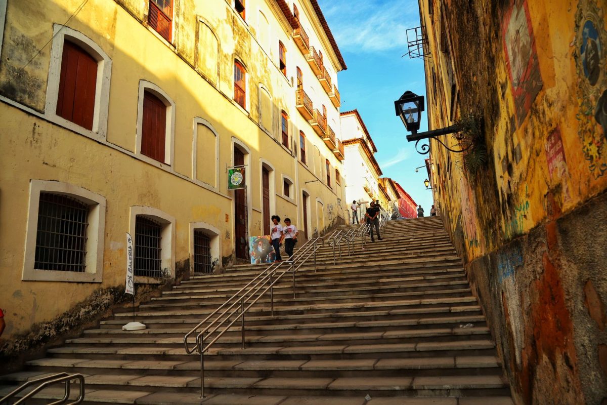 Escadaria Humberto de Campos no Centro Histórico será o ponto de concentração da Bicicletinha – Foto: Divulgação