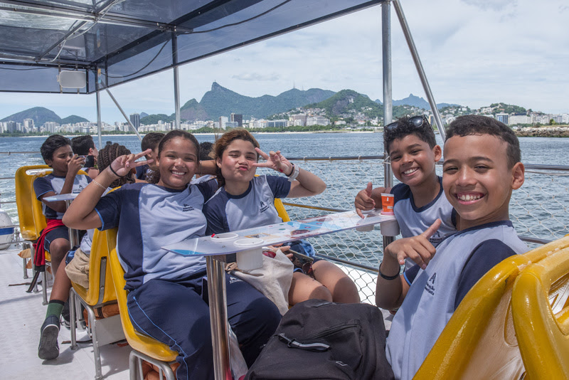 Em total descontração, alunos adquirem mais conhecimentos sobre o Rio de Janeiro - Foto: Divulgação 
