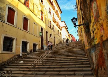 Escadaria Humberto de Campos será o point de concentração da Bicicletinha do Samba – Foto: Divulgação