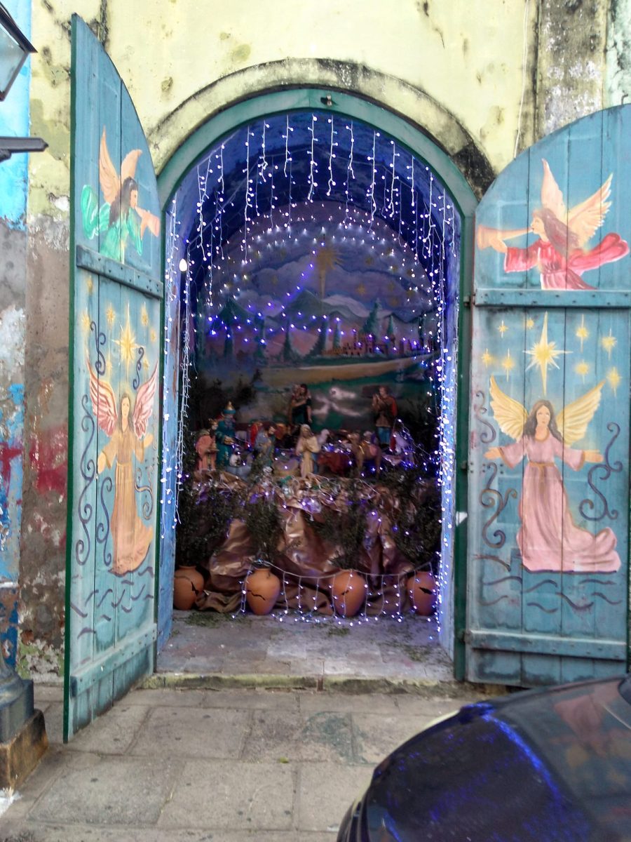 Presépio no passo da Rua João Vital de Matos – Foto: Reprodução 