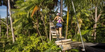 Trilhas em aventuras emocionantes no Valparaíso Adventure Park – Foto: Divulgação