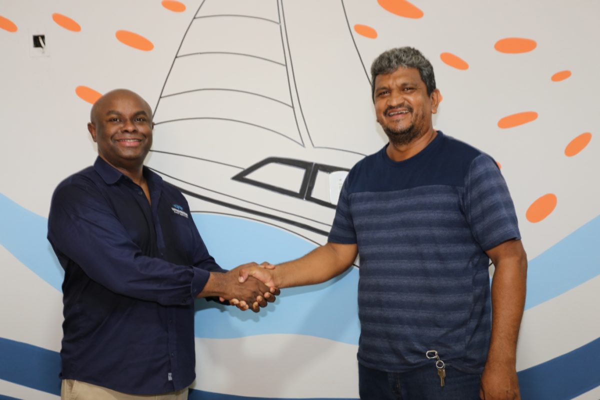 O CEO da Proteção de Navegação Kledilton Cutrim Pinto e o Presidente da Casa de Apoio Viver Clézio Araújo – Foto: Danielle Vieira