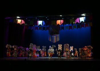 Apresentação da coreografia "Sou Santa Fé” da Escola Municipal Pedro Ivo Campos de Joinville, Santa Catarina - Foto: Divulgação