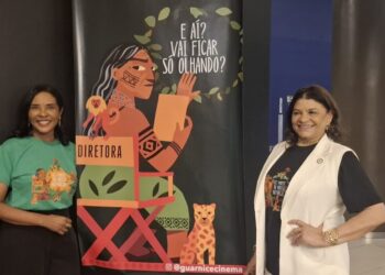 Rosélis Barbosa, diretora de assuntos culturais da UFMA e diretora do Festival Guarnicê e Zefinha Bentivi, Pró-Reitora de Extensão e Cultura da UFMA - Foto: Gutemberg Bogéa