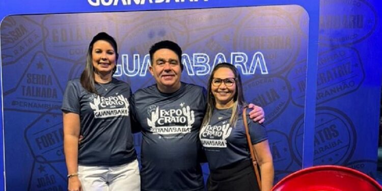 Samia Márcia Costa, integrante do time de marketing Guanabara, Rodrigo Mont’Alverne, gerente de marketing da Guanabara e Hilzidete Moreira, coordenadora de marketing da Guanabara - Foto: Divulgação