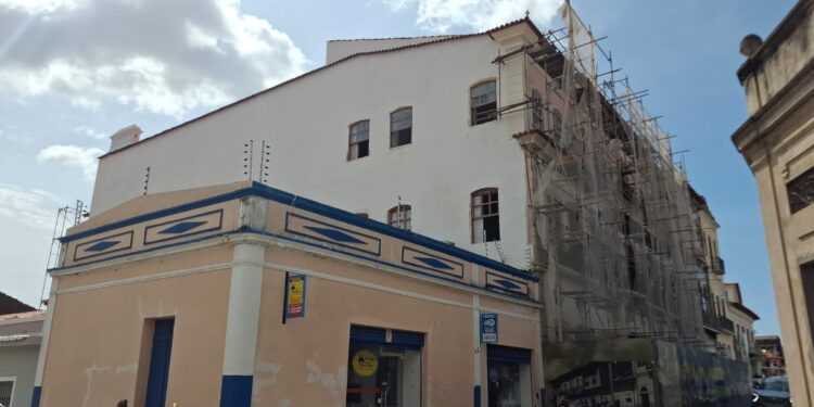 Palacete da Rua Formosa em restauração guardará a memória histórica de São Luís – Foto: Gutemberg Bogéa