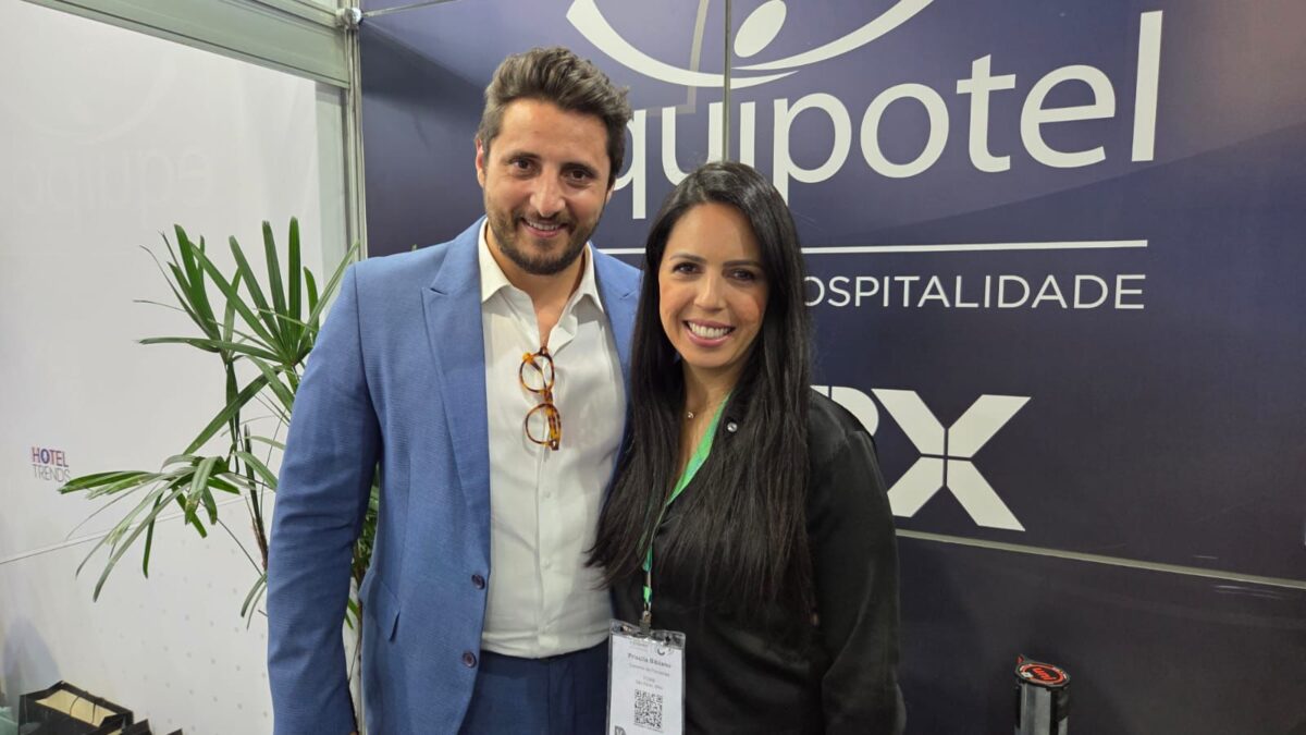 Priscila Bibiano - FOHB e Daniel Pereira – Equipotel – Foto: Divulgação