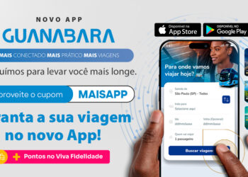 O aplicativo Viaje Guanabara, que agora oferece recursos mais completos para compra de passagens e acompanhamento de viagens - Foto: Divulgação