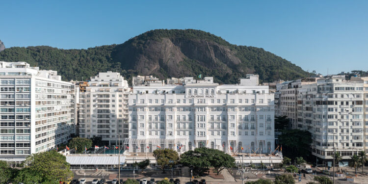 O majestoso Copacabana Palace nomeado o Hotel Número 1 da América do Sul no Condé Nast Traveller Reader's Choice Awards 2025 - Foto: Divulgação