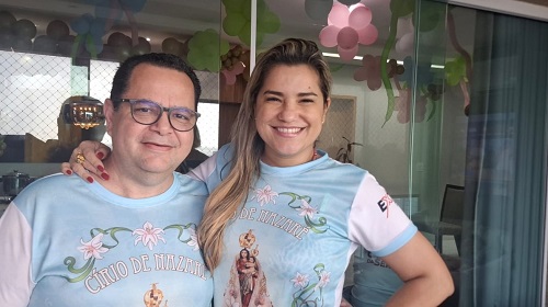 O empresário Francisco Neto Araújo com a esposa, a Dra. Andréa Araújo - Foto: Gutemberg Bogéa