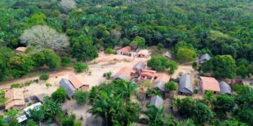 Vista área da comunidade de São Benedito dos Colocados - Foto: Elson Paiva