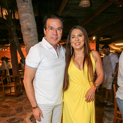 Os empresários Ednei Viegas e Lindalva Reis saíram de São Luís para curtir o Réveillon da Revoada - Foto: Danielle Vieira