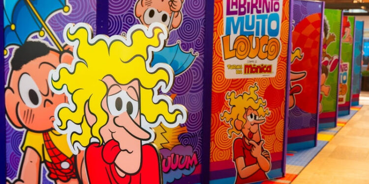 Detalhe do ‘Labirinto Muito Louco com a Turma da Mônica - Foto: Divulgação