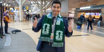 Contagem regressiva para a Copa do Mundo FIFA 2026™, o Aeroporto Internacional de Vancouver (YVR), uma das 16 cidades-sede, tem se preparado para o evento mundial - Foto: Divulgação