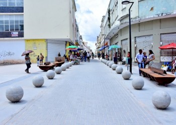 Obras no centro de São Luís