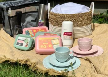 Para os adeptos de um bom picnic a Potiguar conta com itens como garrafas plásticas e térmicas, cestas, bolsa térmica, mantas, louças, marmitas e copos plásticos – Foto: Divulgação