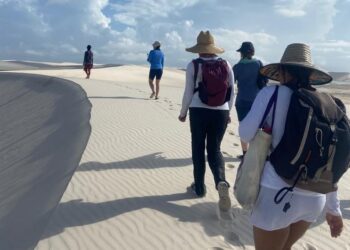 Caminhada de três dias atravessando os Lençóis Maranhenses - – Foto: Divulgação