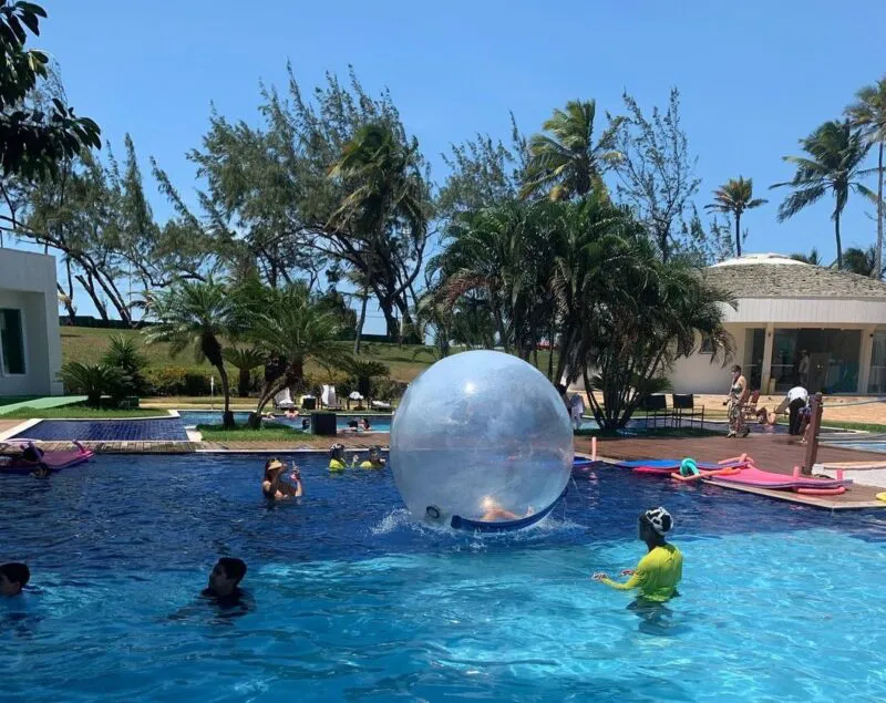 As crianças terão programação especial no domingo com a recreação aquática - Foto: Divulgação